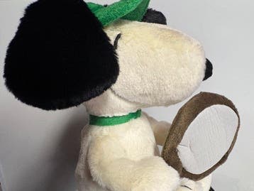 Steiff: Snoopy met tennis racket 22cm, pluche - Teddybeer -
