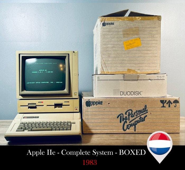 Apple IIe Systeem 1983 - Complete - Boxed - Computer (3) -, Consoles de jeu & Jeux vidéo, Consoles de jeu | Accessoires Autre