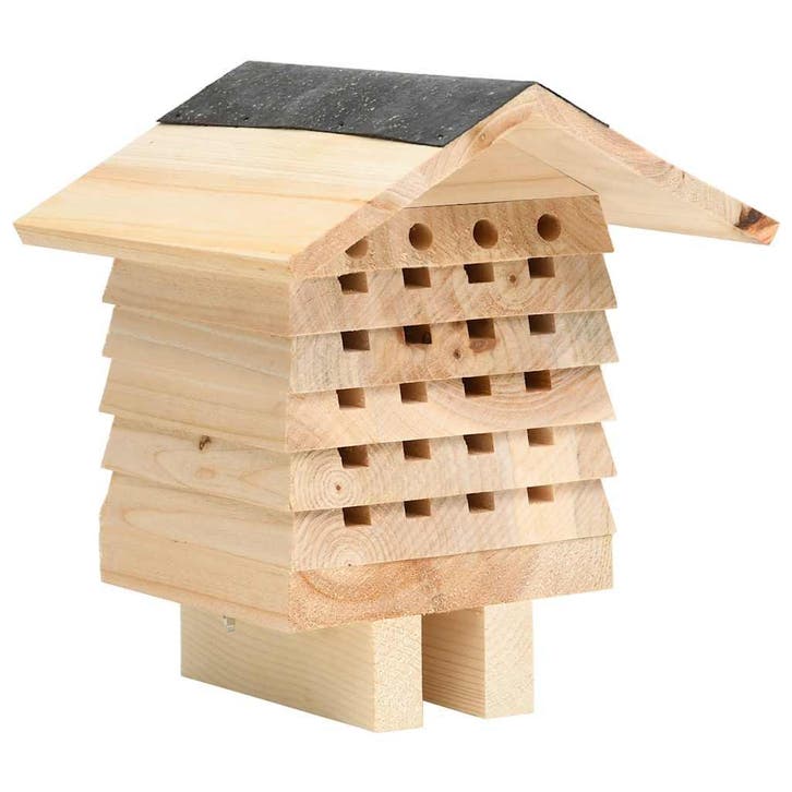 vidaXL Bijenhotel 22x20x20 cm vurenhout, Animaux & Accessoires, Rongeurs & Lapins | Cages & Clapiers, Envoi