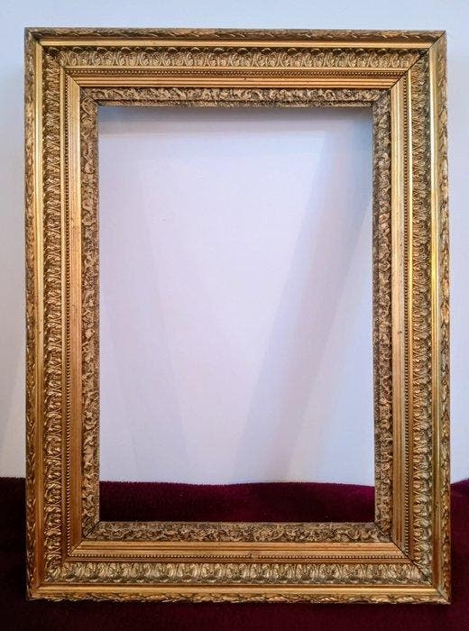 Lijst - Beuken, Vurenhout - Antieke gulden kader H65, Antiek en Kunst, Antiek | Overige Antiek
