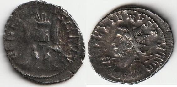 253 268 253 268 Gallienus Antoninianus R/ Germanicvs Max V, Postzegels en Munten, Munten en Bankbiljetten | Verzamelingen, Verzenden