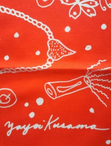 Yayoi Kusama (1929-2026) (after) - BANDANA Rouge (cotton)