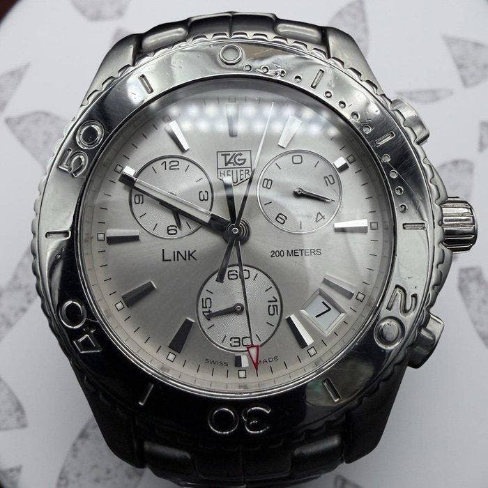 TAG Heuer - Link Chronograph - Heren - 2000-2010, Bijoux, Sacs & Beauté, Montres | Anciennes | Antiquités