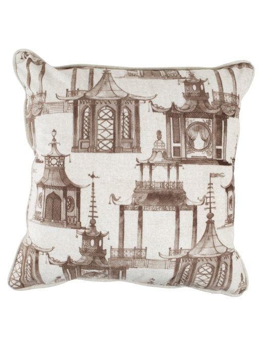 TexStilArt - PAGODE DORIENTE - Exclusieve kussenslopen voor, Antiquités & Art, Tapis & Textile