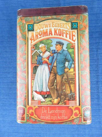 Koffieblik van Douwe Egberts, Verzamelen, Verzenden, Gebruikt