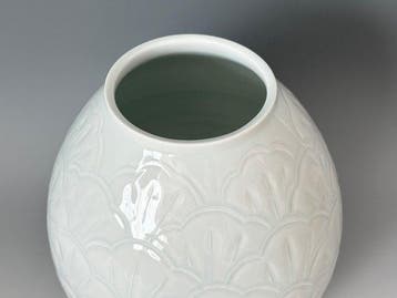 Vaas - Porselein - Japan - Hakuji Hana-bori Kabin - Shumei