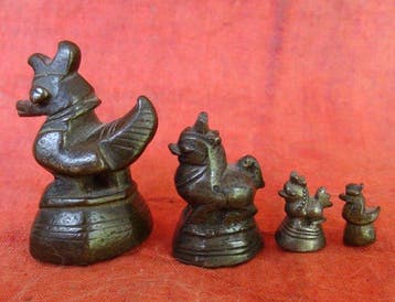4 Poids dopium Myanmar/Birmanie - Bronze - Seconde moitié