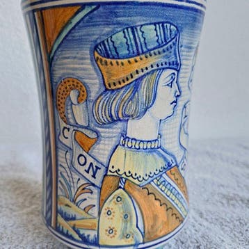 Deruta - Pot - Keramiek - Majolica Apothekerspot, Antiek en Kunst