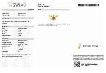 Zonder minimumprijs - Ring - 14 karaat Geel goud - 1.64ct.
