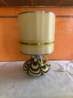 Lampe de table - Verre, Métal, Textile