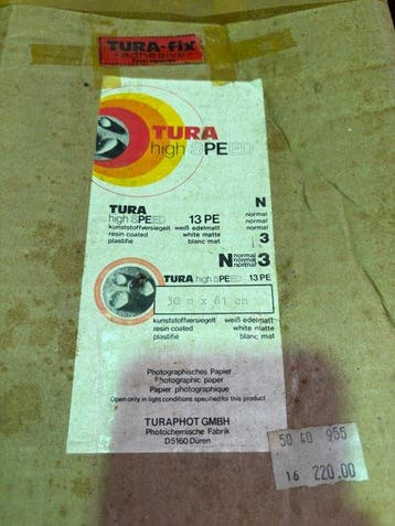 TURA 2 grote rollen TURA High Speed 13 PE zwart-wit