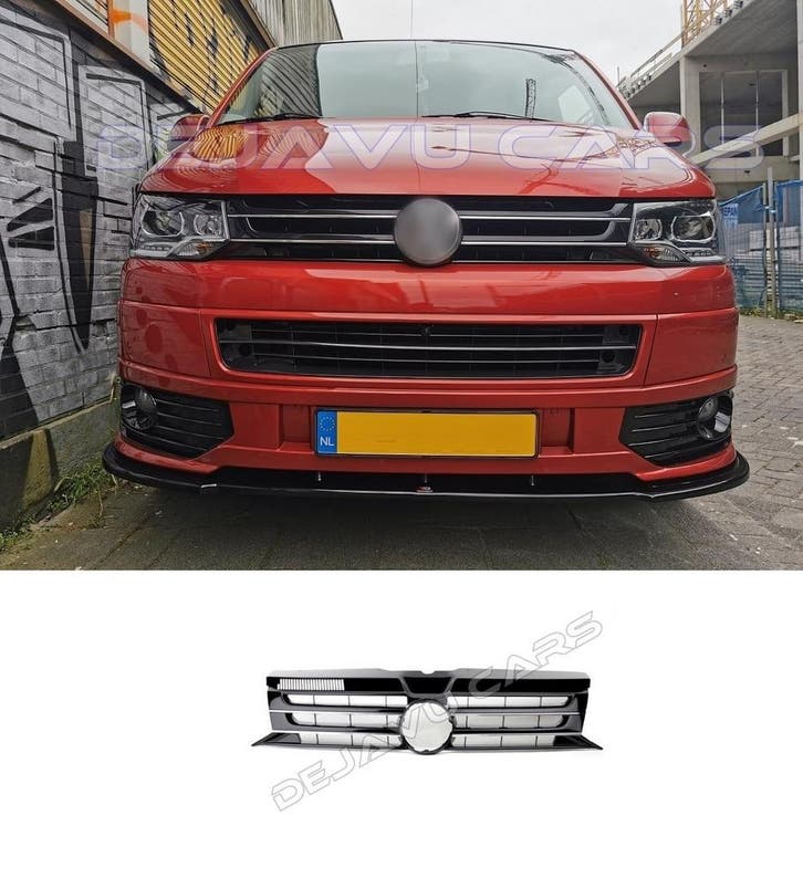 Front Grille glans zwart voor VW Transporter T5 | T5.1, Autos : Divers, Tuning & Styling, Enlèvement ou Envoi