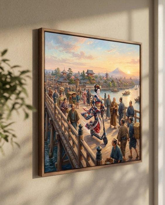 MEDSAN - Electric Oiran () - Hand Signed, Antiek en Kunst, Kunst | Designobjecten