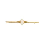 Gouden broche met edelopaal, Bijoux, Sacs & Beauté, Broches, Ophalen of Verzenden