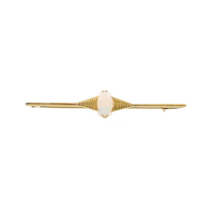 Gouden broche met edelopaal, Bijoux, Sacs & Beauté, Broches, Enlèvement ou Envoi