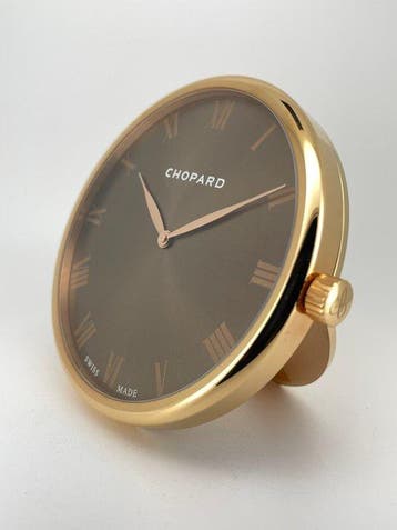 Horloge de table - Chopard - Contemporain Acier, Plaqué or -