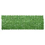 vidaXL Balkonscherm met groene bladeren 300x100 cm, Verzenden