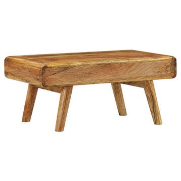 vidaXL Salontafel 90x50x40 cm massief mangohout, Huis en Inrichting, Verzenden, Nieuw