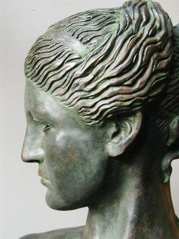 sculptuur, Buste signé de lartiste Jean-PIerre le Cann