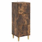 vidaXL Ladekast Gerookt eiken 33 x 34,5 x 90 cm Bewerkt hout, Huis en Inrichting, Verzenden, Nieuw
