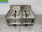 Friteuse double Combisteel en acier inoxydable 2 x 8 litres, Articles professionnels, Verzenden