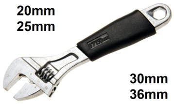 Bgs Technic Verstelbare engelse moersleutel, 150 mm Baco, Verzenden, Nieuw