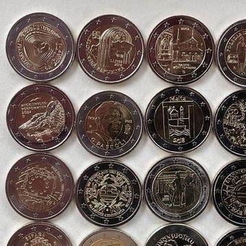 Europa. 2 Euro Various Years (25 munten) (Zonder
