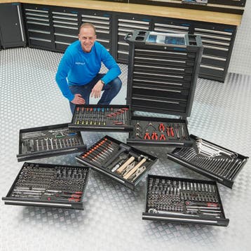Datona Gereedschapswagen L + Mach VII - Datona - Zwart, Ophalen of Verzenden, Nieuw