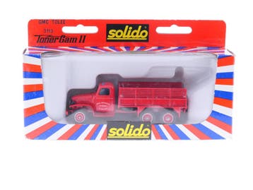 Schaal 1:50 Solido 3113 GMC Tolee T-as brandweer (bakwage..., Ophalen of Verzenden