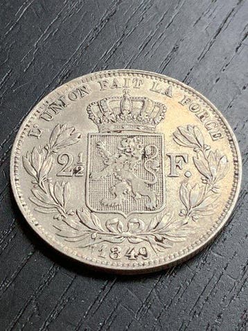 België. Leopold I. 2 1/2 Francs 1849 (Zonder minimumprijs)