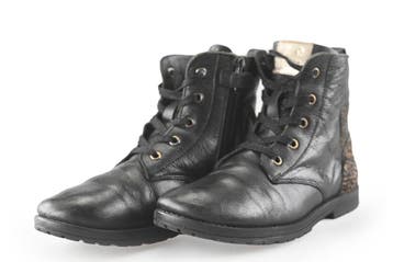 Muyters Veterboots Meisjes in maat 33 Zwart, Verzenden, Jongen of Meisje, Schoenen, Nieuw
