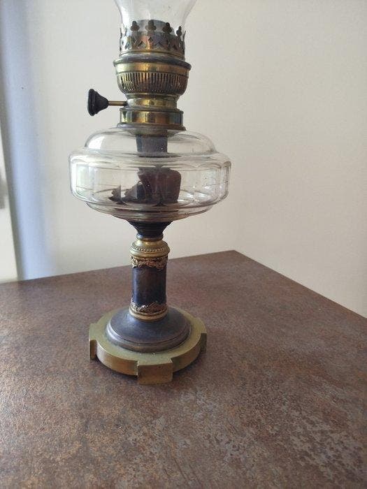 Matador - Lampe à pétrole - Verre, Laiton, Antiek en Kunst, Curiosa en Brocante
