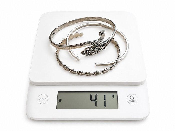 Zonder minimumprijs - Armband Zilver - Lot van 3 vintage 925, Bijoux, Sacs & Beauté, Bracelets