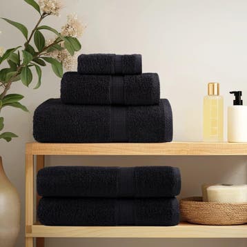 vidaXL Gastendoekjes SOLUND 10 st 600 g/m² 30x50 cm zwart, Verzenden