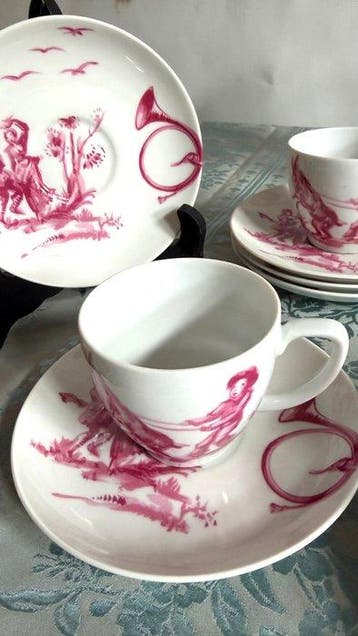 Haviland & Co. Limoges - Koffieservies -  Toile Art de