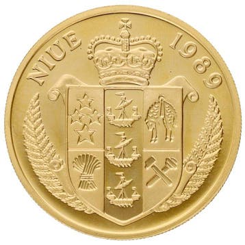 Niue. 250 Dollars 1989 - Davis Cup