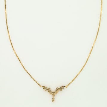 Collier - 18 carats Or jaune Diamant (Naturelle), Bijoux, Sacs & Beauté, Colliers