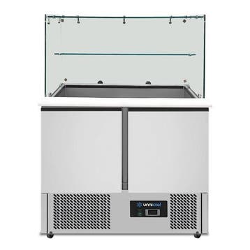 Saladette | 240L | 2 Deuren (1/1 GN) | Boven 2x 1/1 GN + 3x, Verzenden