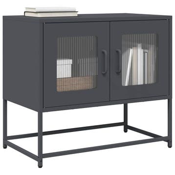 vidaXL Tv-meubel 68x39x60,5 cm koudgewalst staal, Verzenden