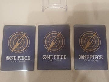 Bandai - 3 Card - One Piece - Monkey D. Luffy, Nieuw