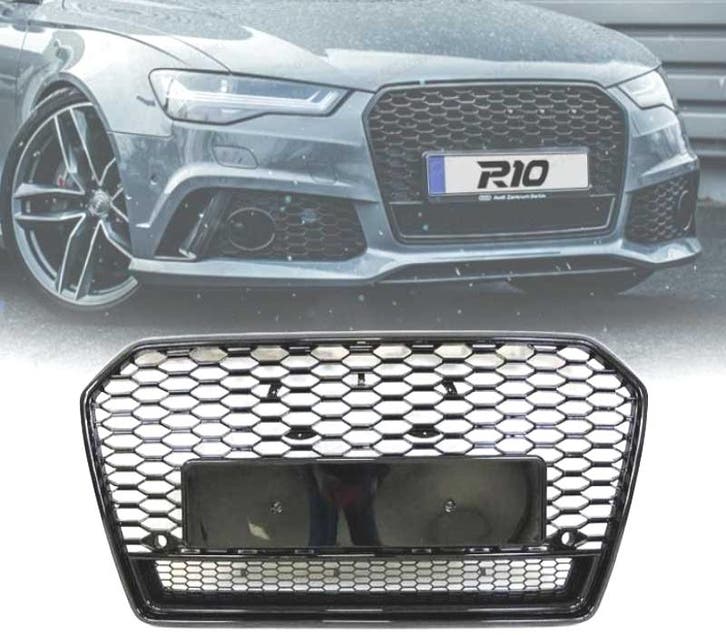 CALANDRE AUDI A6 LOOK RS6 II 16- NOIR, Auto-onderdelen, Carrosserie, Verzenden
