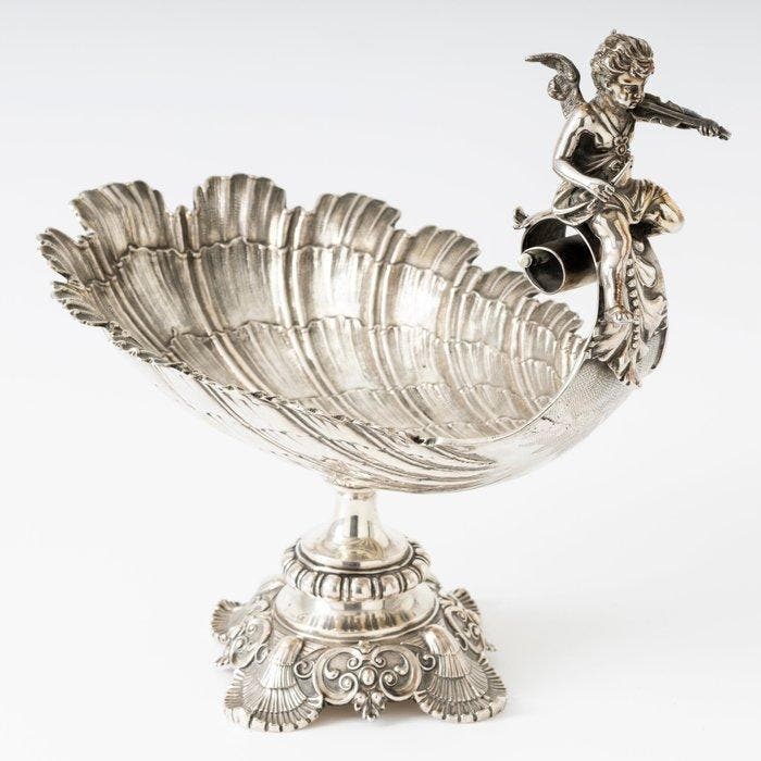 Lazuras Posen (Berlijn) - Tazza - Schaal - .800 zilver, Antiek en Kunst, Antiek | Zilver en Goud