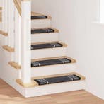 vidaXL Zelfklevende trapmatten 15 pcs Antraciet 65 x 21 x 4, Verzenden, Nieuw