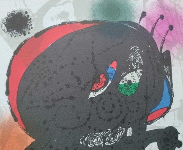 Joan Miro (1893-1983) - Litografia Original III. (Miró, Antiquités & Art, Antiquités | Autres Antiquités