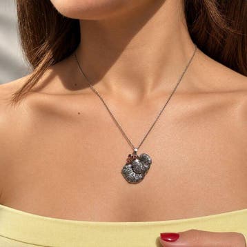 Sans prix de réserve - Collier Plaqué or, Argent Rubis -, Bijoux, Sacs & Beauté