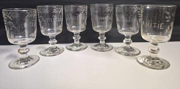 Wijnglas (6) - Glas - Vriendschapsglas Amitié