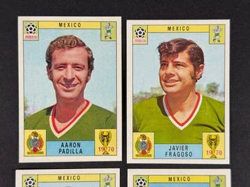 1970 Panini Mexico 70 World Cup, - Mexico: Padilla, Fragoso,, Verzamelen, Nieuw