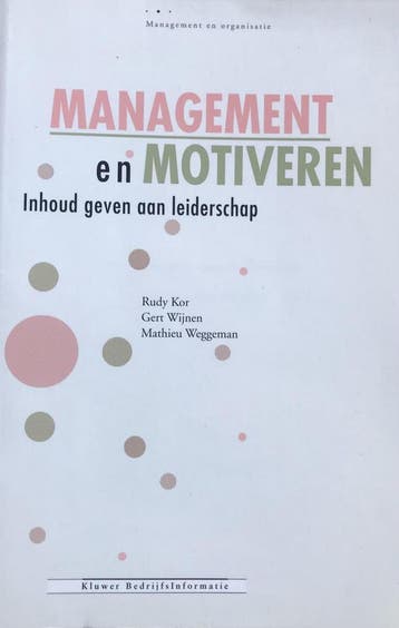 Management en motiveren / Management & Organisatie G. Wijnen, Verzenden, Gelezen, G. Wijnen