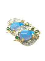 Zonder minimumprijs - Oorbellen - 9 kt. Zilver, Geel goud