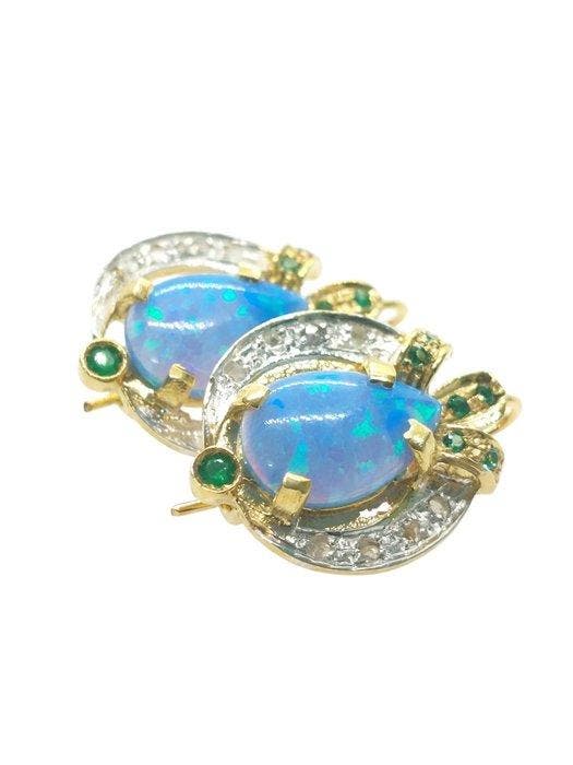 Zonder minimumprijs - Oorbellen - 9 kt. Zilver, Geel goud, Bijoux, Sacs & Beauté, Boucles d'oreilles